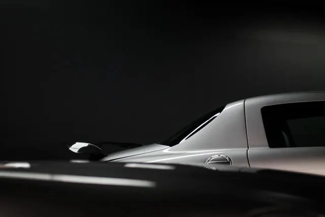 Silver Car Studio Shot