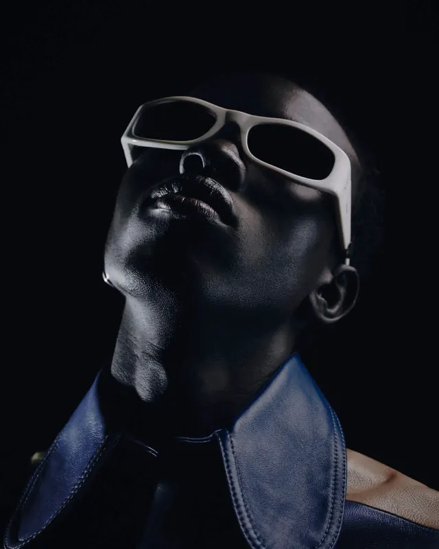 Monochrome Portrait with Sunglasses