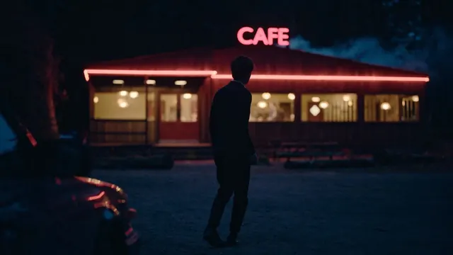 Nighttime Cafe Scene