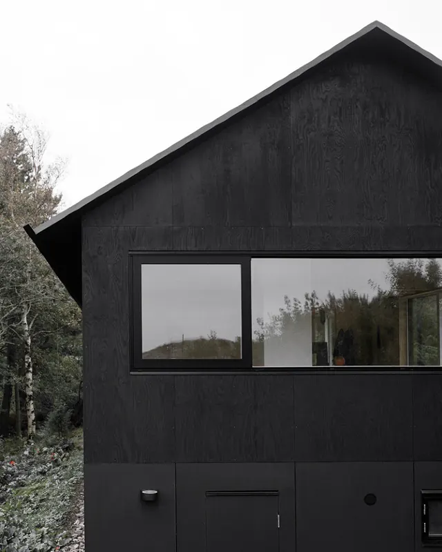 Black Timber Cabin Exterior