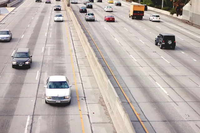 Aerial Highway Traffic