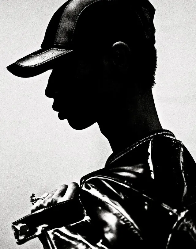 High-Contrast Portrait Silhouette