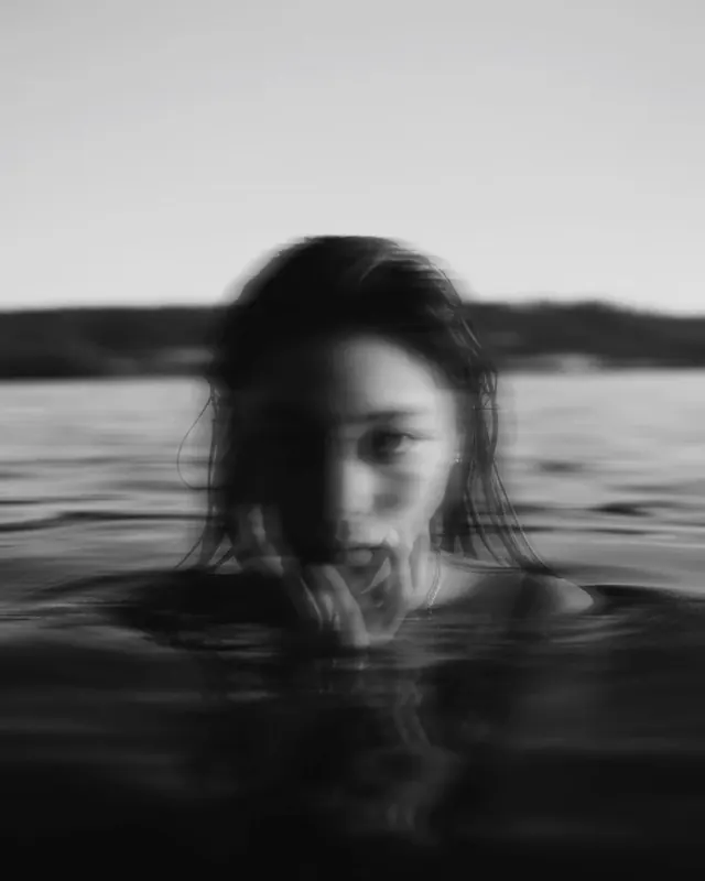 Monochrome Portrait in Water