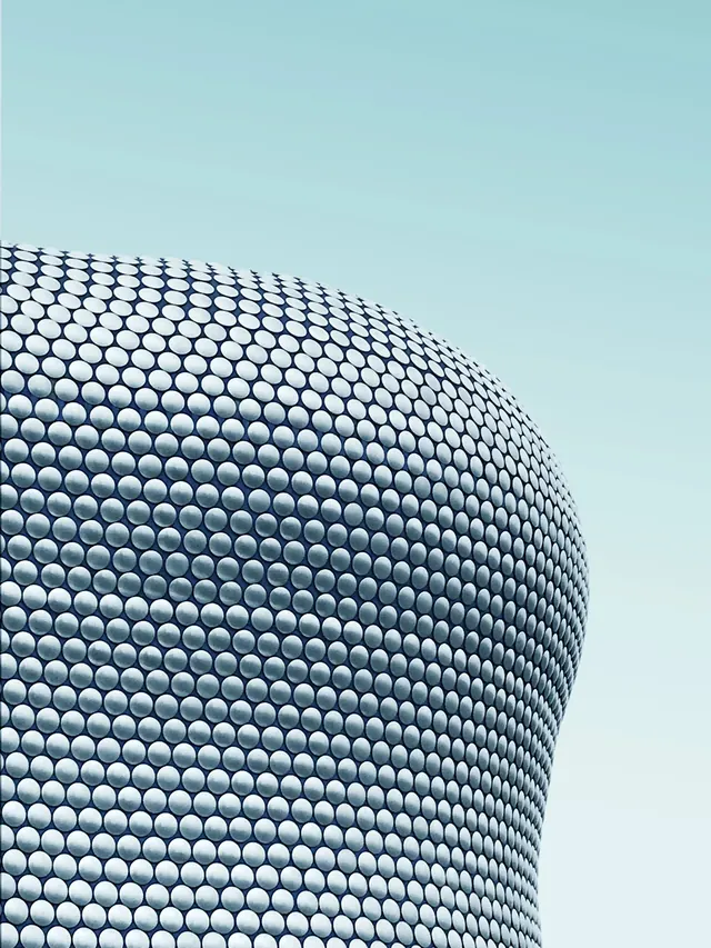 Curved Sphere Pattern Architecture, minimal, geometric, light