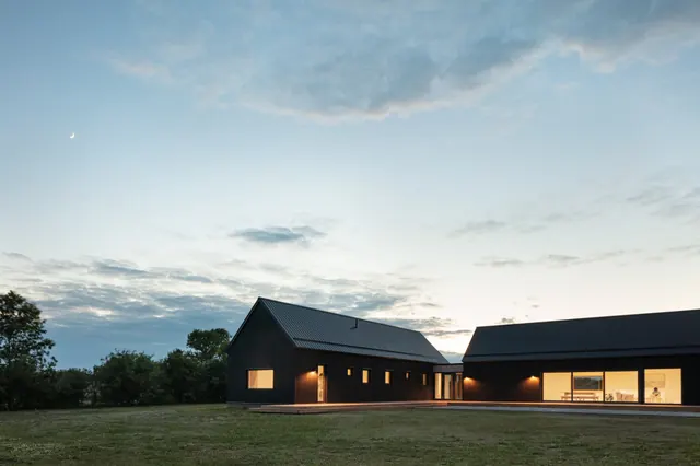 Modern Architectural Structure at Dusk