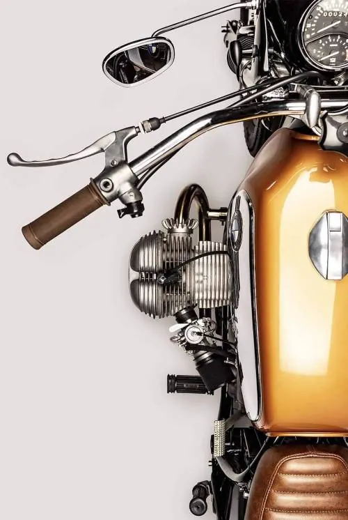 Motorcycle Detail Close-up