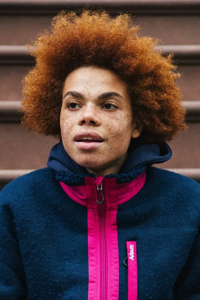 Portrait of a person in a technical jacket