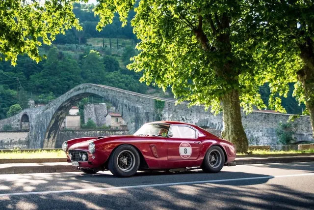 Red Sports Car in Park