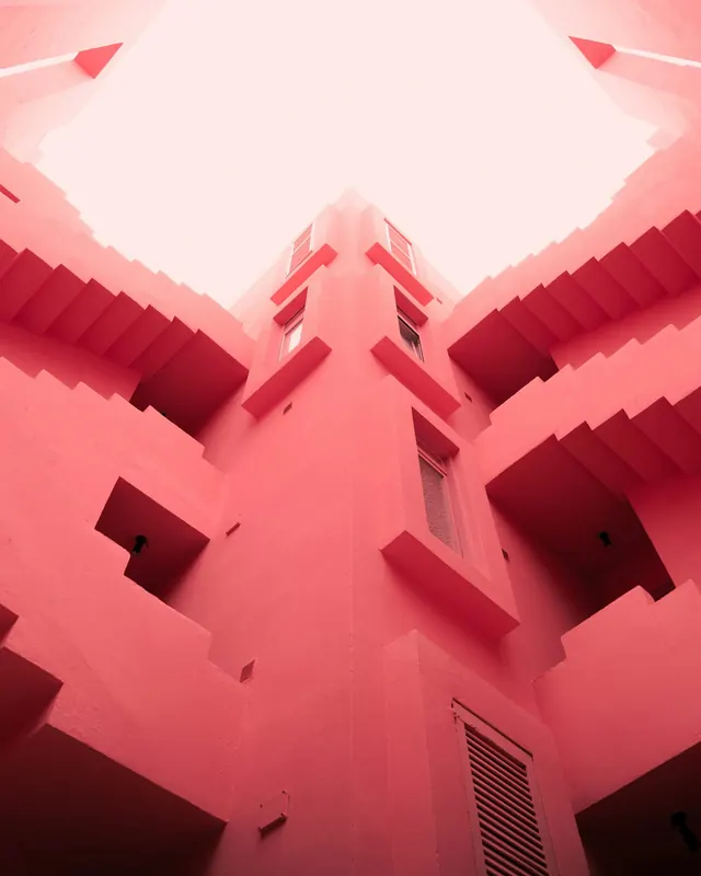 Pink Architectural Structure