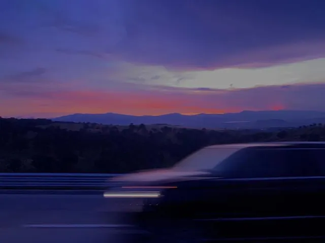Motion Blur Car at Dusk