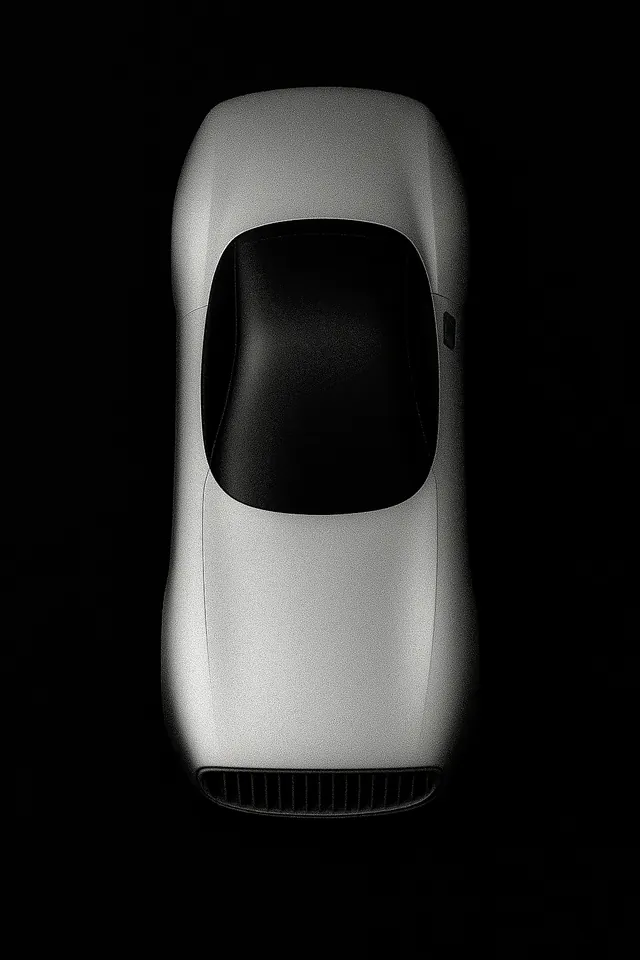 White Vehicle Silhouette