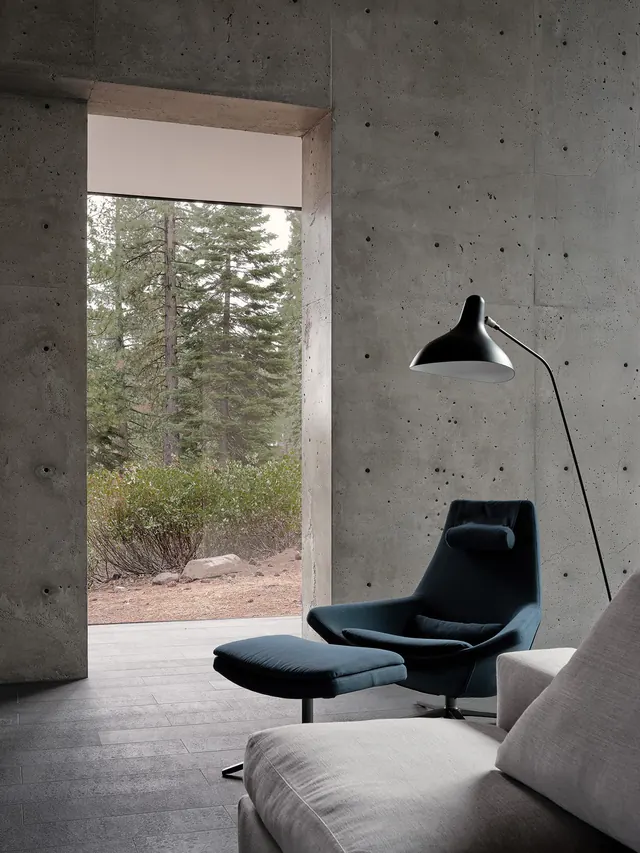 Modern Interior with Concrete Walls