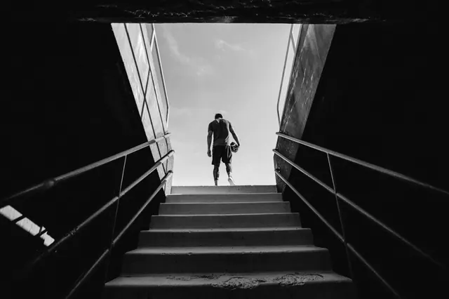Silhouette in Architectural Passage