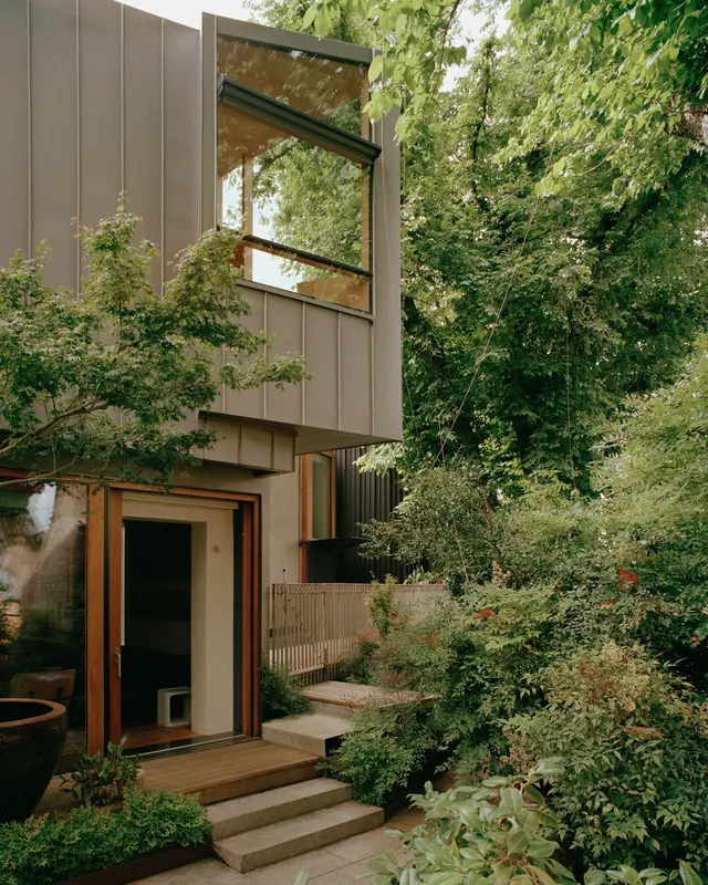 Modern Wood Architecture with Garden