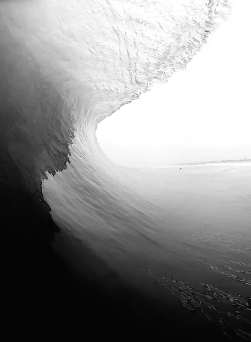 Monochrome Ocean Wave