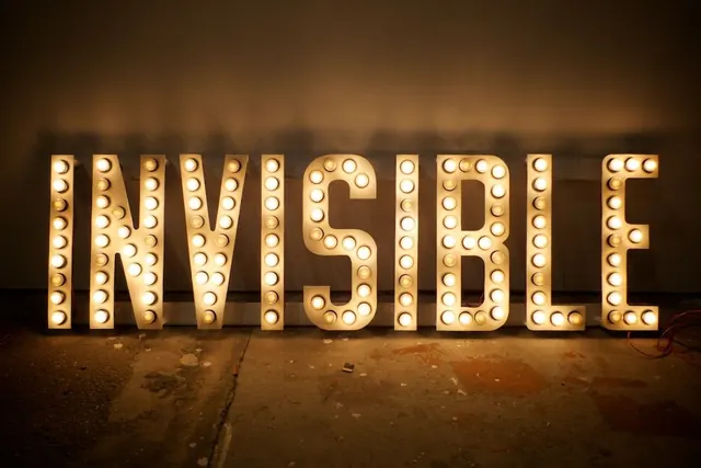 INVISIBLE Marquee Sign