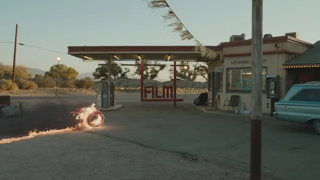 Gas Station Exterior View