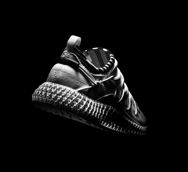 Black and White Sneaker Product Shot