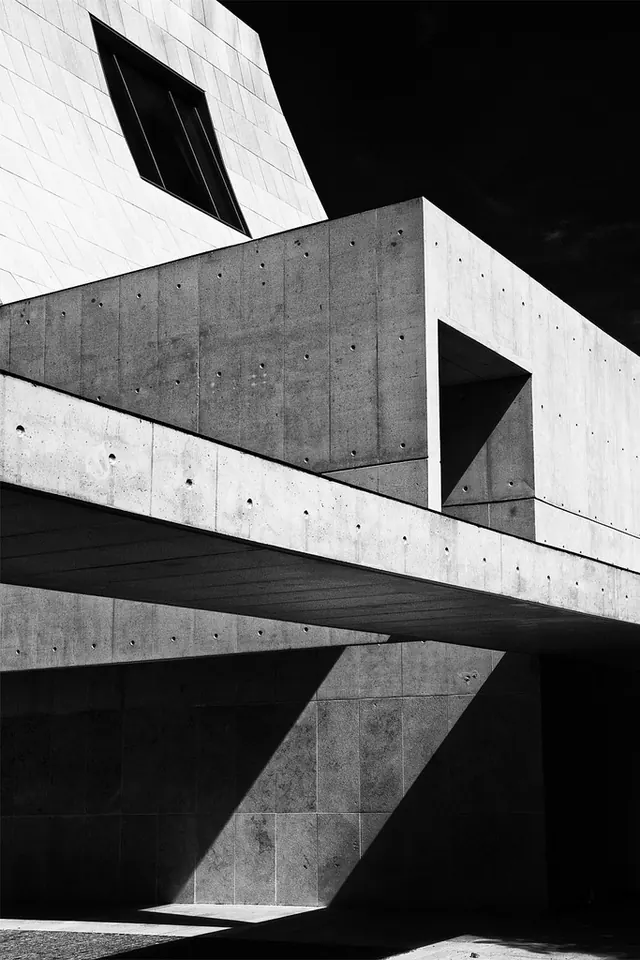 Brutalist Concrete Architecture, brutalist, monochrome, monochrome