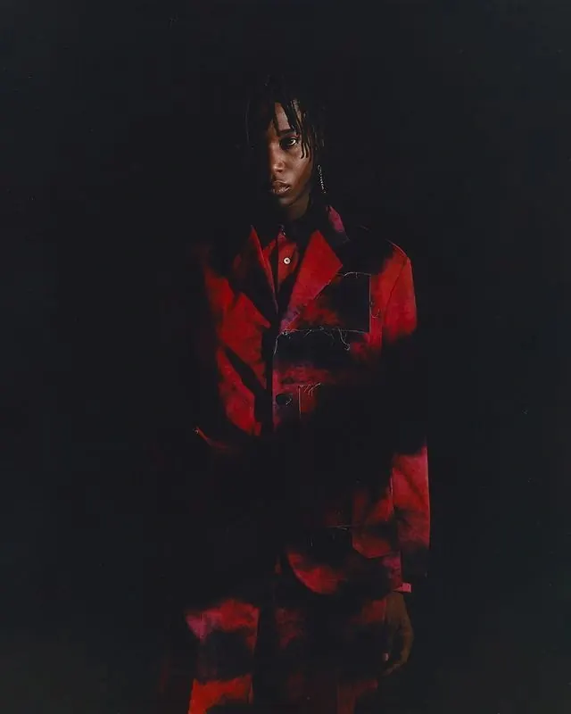 Red and Black Portrait