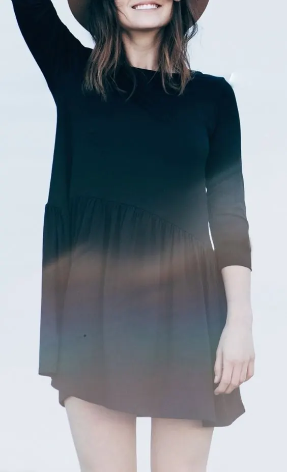 Woman in Black Dress