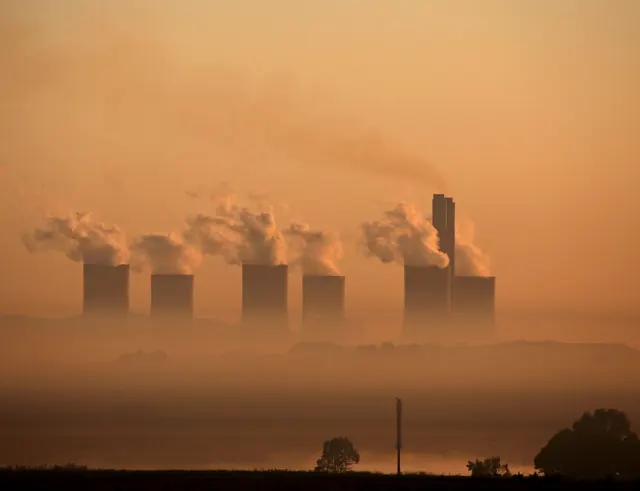 Industrial Landscape at Dawn