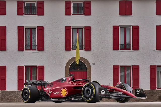 Formula 1 Racing Car on Architecture