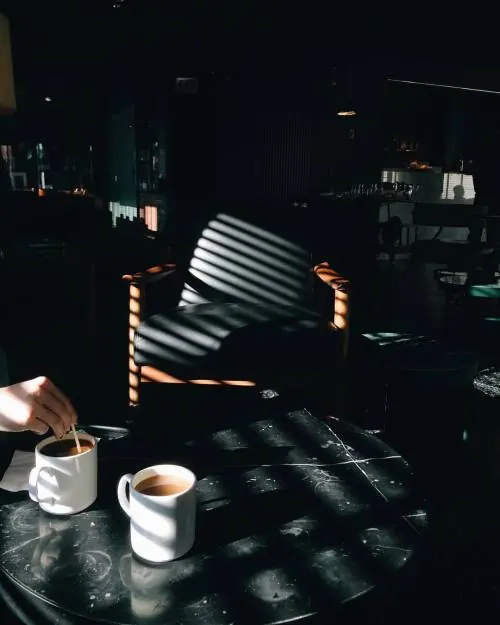 Dark Interior Lounge Scene