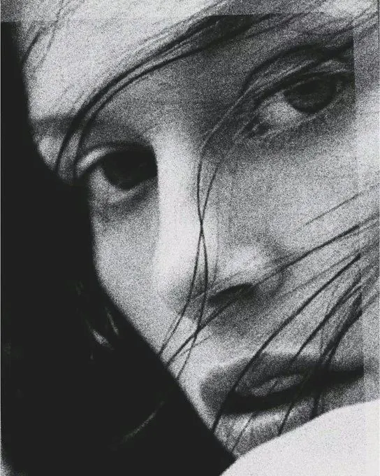 Grainy Monochrome Portrait