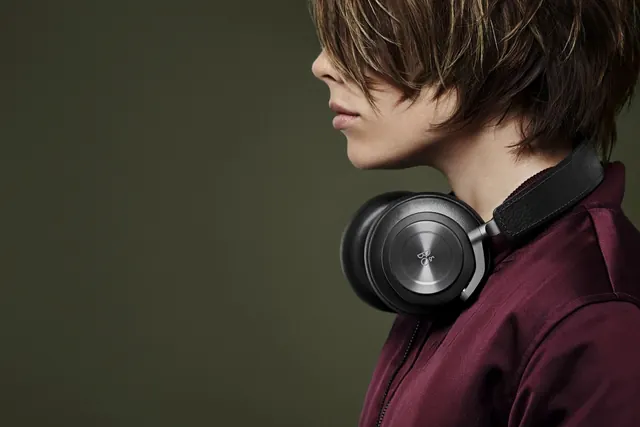 Person wearing headphones