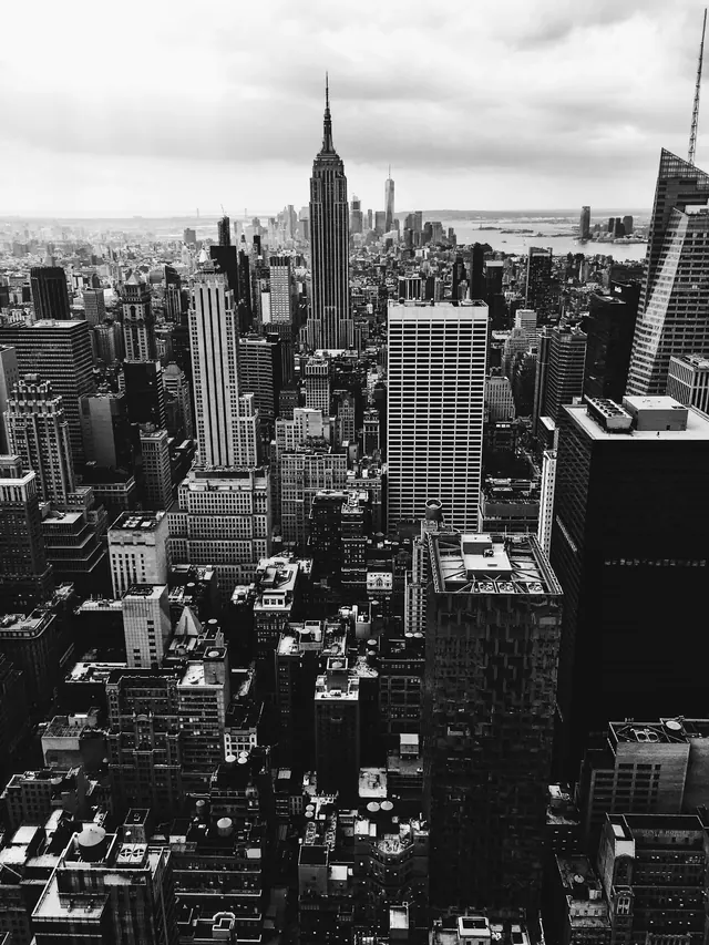 Monochrome Urban Skyline