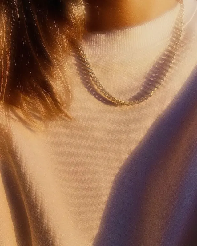 Close-up Portrait with Chain