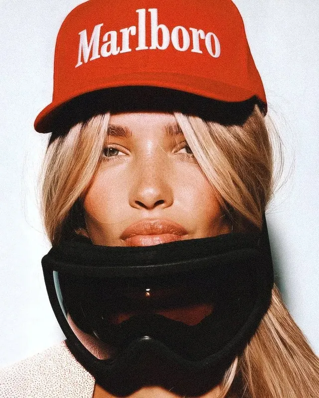 Marlboro Branded Trucker Hat Portrait