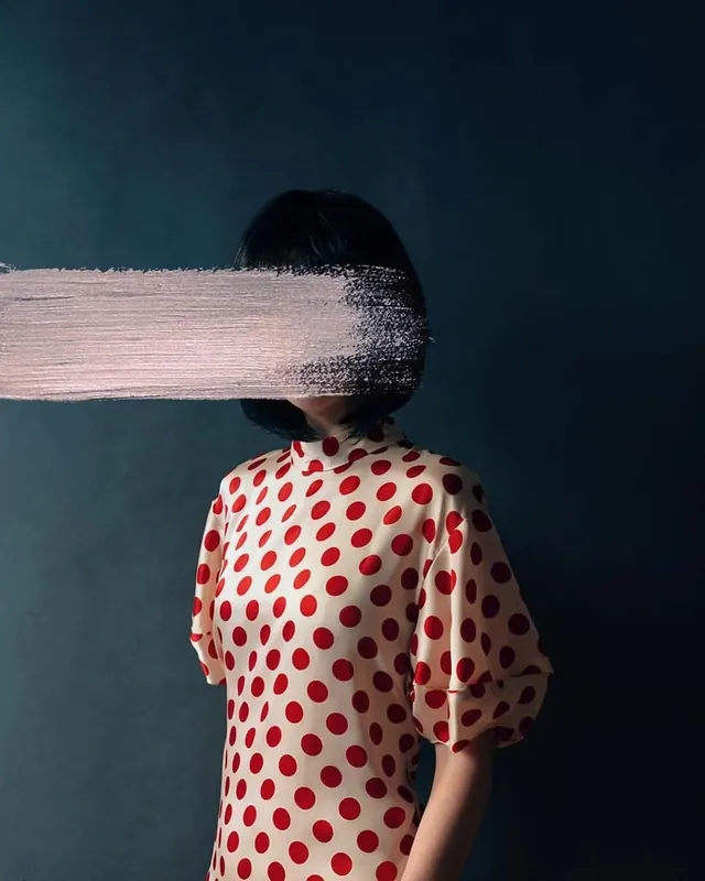Abstract Portrait with Motion Blur