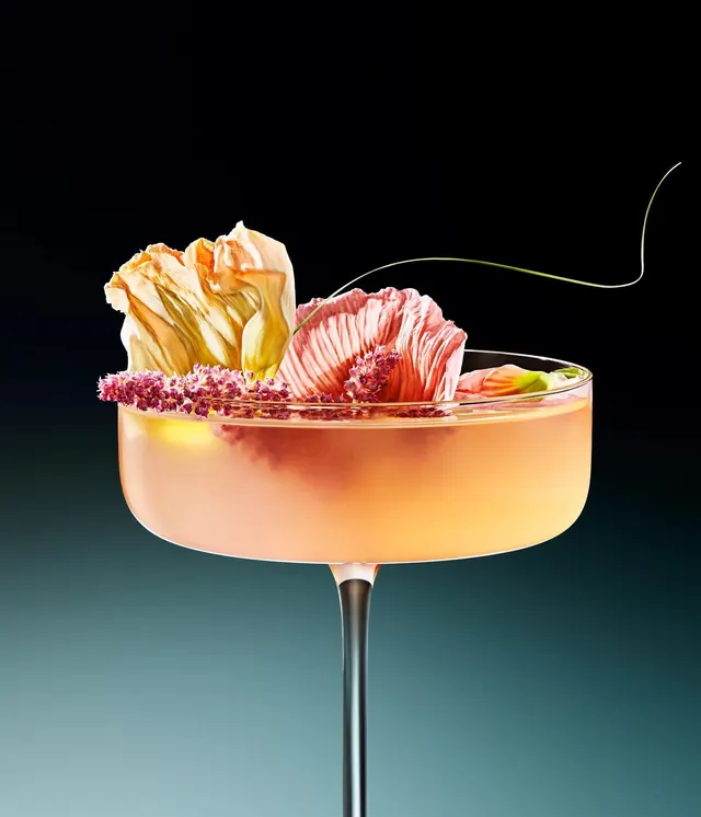 Peach Cocktail Mockup