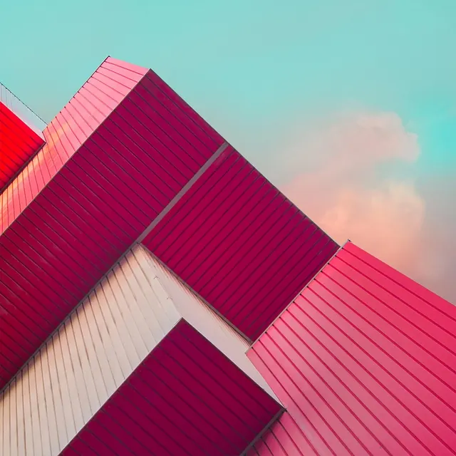 Abstract Architectural Geometry, minimal, geometric, vibrant