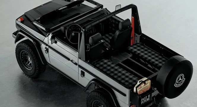 Mercedes G-Class Moncler collaboration, luxury, photographic, muted