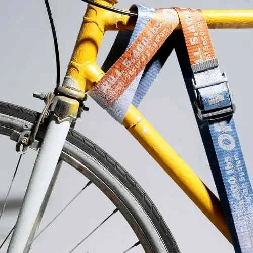 Bicycle Frame with Industrial Straps