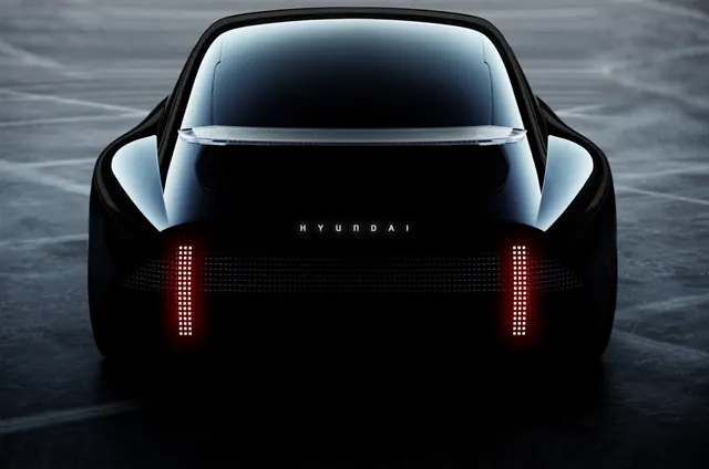 Black Sports Car Rear View