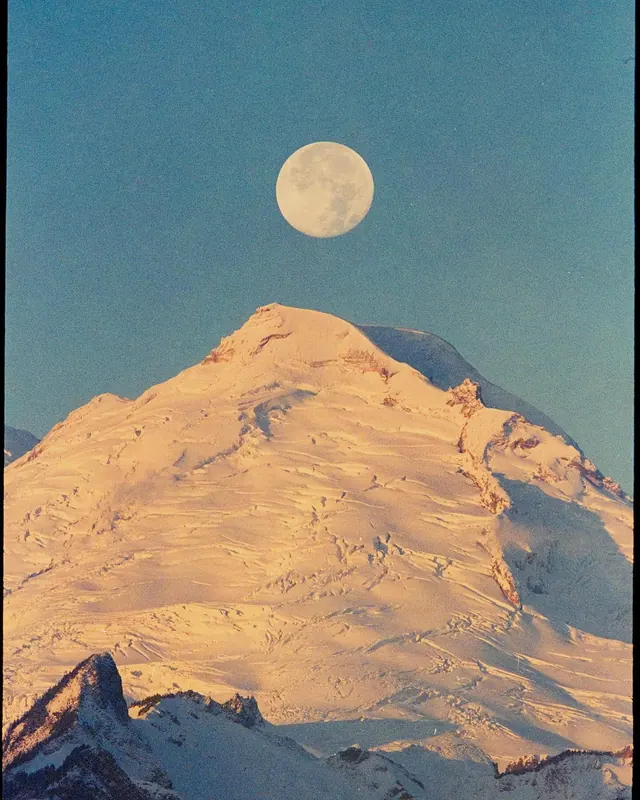 Snowy Mountain Landscape