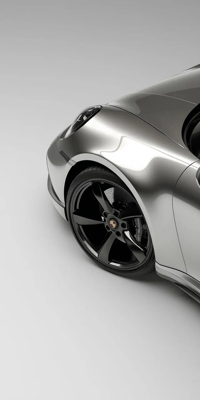 Silver Car Detail