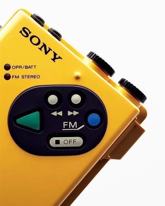 Yellow Sony Camcorder