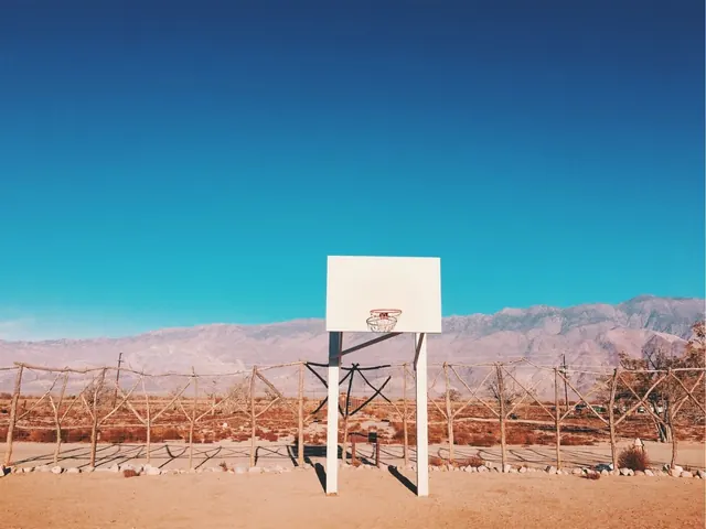 Desert Landscape with White Structure