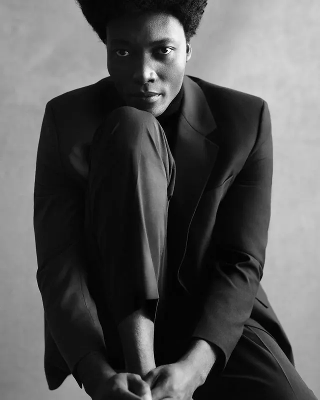 Black and White Portrait in Suit