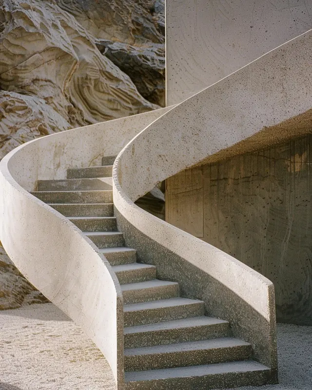 Concrete Spiral Staircase