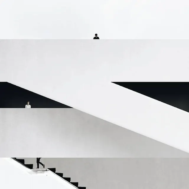Architectural Perspective Study, minimal, monochrome, monochrome