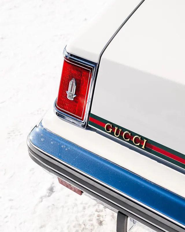 Vintage Car Detail with Branding