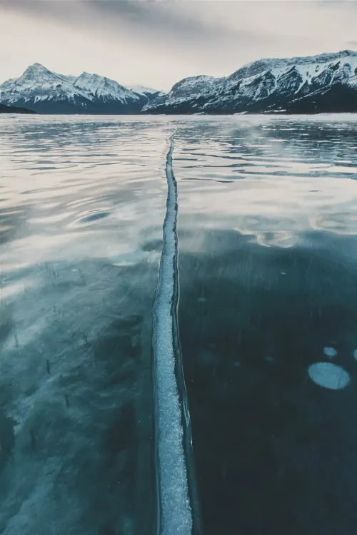 Frozen Lake Landscape