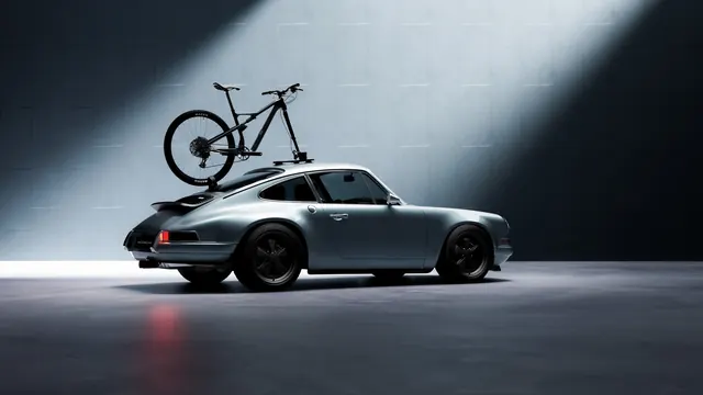 Car and Bicycle Studio Shot