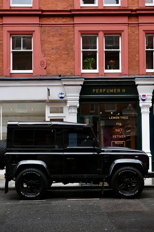 Black SUV in Urban Setting